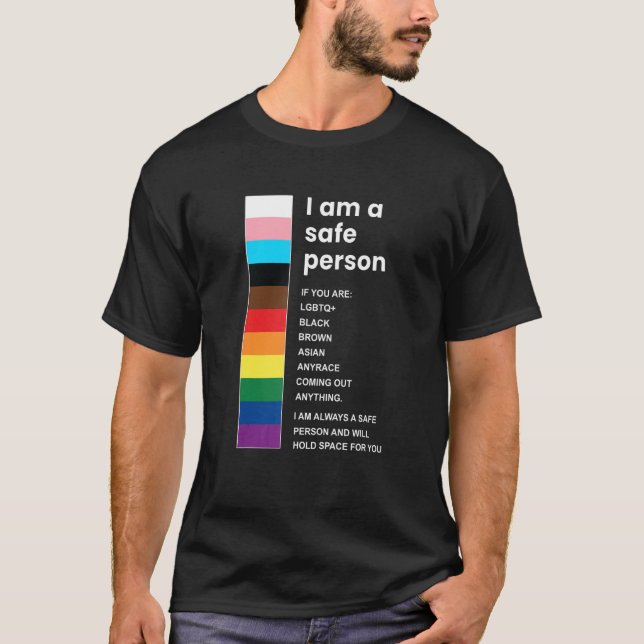 Camiseta Eu Sou Uma Pessoa Segura Lgbt Orgulho gay (Frente)