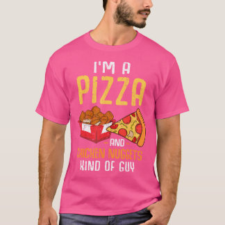 Camiseta Eu Sou Uma Pizza E Nuggets De Frango Meio Que Gali