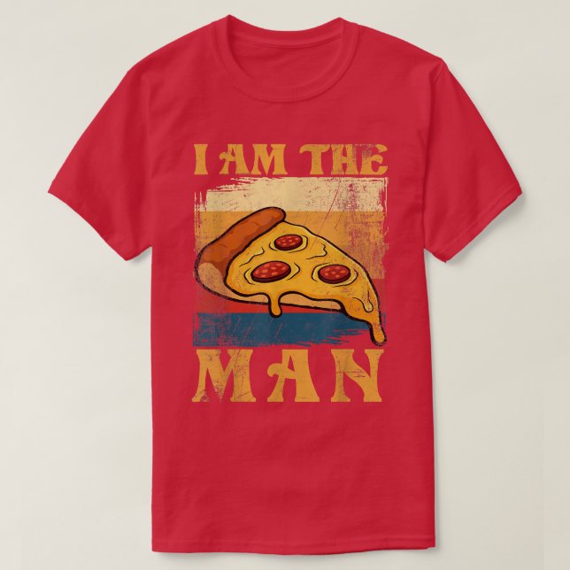 Camiseta Eu Sou Uma Pizza Homem Tee Engraçado Mulheres Pres (Frente do Design)