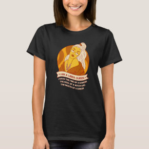Camiseta Eu sou uma rainha da libra - Sinal Zodiac no Natal