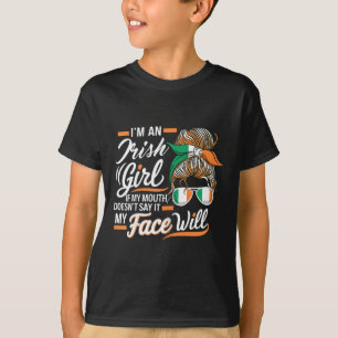 Camiseta Eu Sou Uma Rapariga Irlandesa Se Minha Boca Não Di