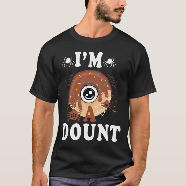 Camiseta "Eu sou uma Rosquinha Figurinha de Halloween T-Shi (Frente)