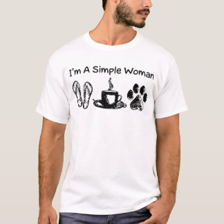 Camiseta Eu sou uma simples Chinelos de mulher.
