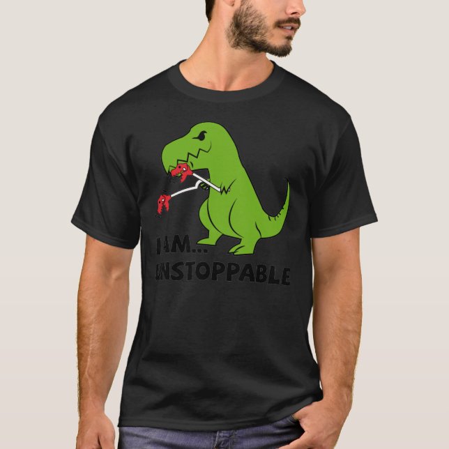 Camiseta Eu sou uma T-rex Essencial T-Shirt (Frente)