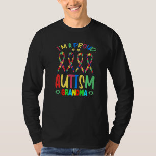 Camiseta Eu Sou Uma Vovó Orgulhosa Autismo Sensibilização G