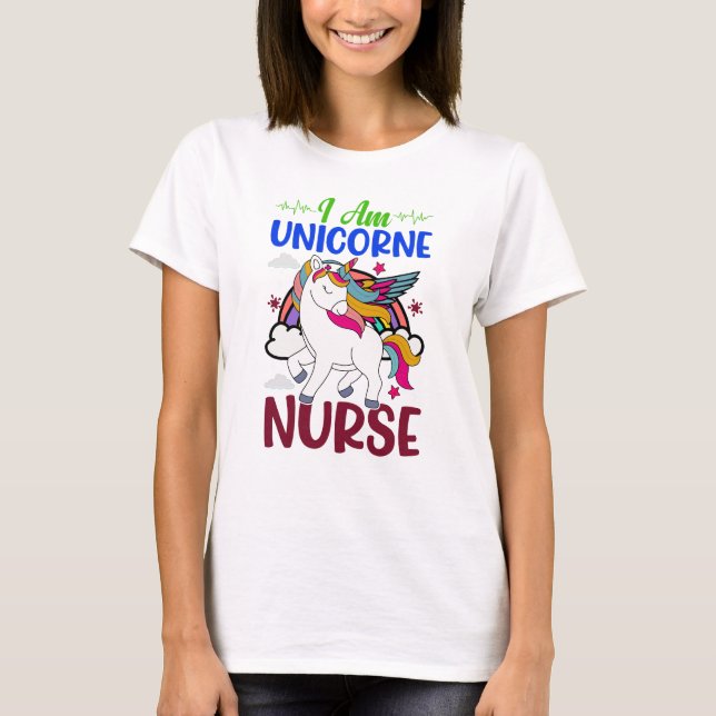 CAMISETA EU SOU UNICORNE NURSE (Frente)