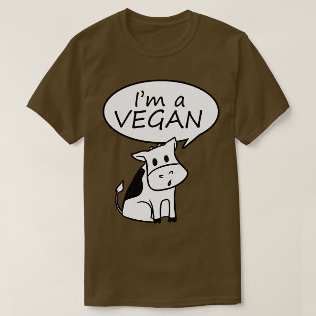 Camiseta Eu sou vegano (Frente do Design)