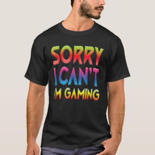 Camiseta Eu sou Videos games de jogos, Gamer Watercolor par