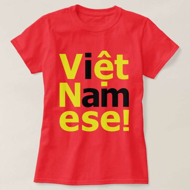Camiseta eu sou Viet Namese! (Frente do Design)