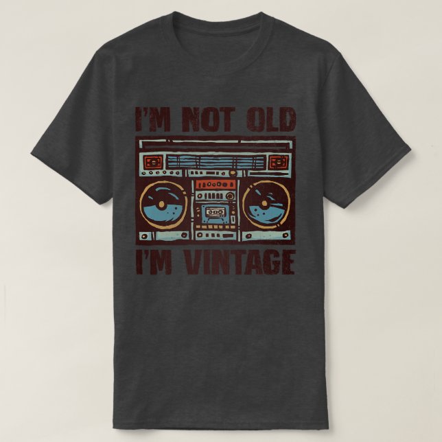 Camiseta Eu sou Vintage 1 (Frente do Design)