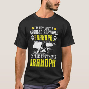 Camiseta Eu Sou Vovô Apanhador de Softbol Apanhador de Soft