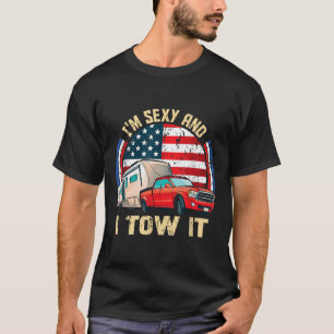 Camiseta Eu sou Y e eu reboco Retro Camping Vintage Rv