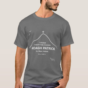 Camiseta Eu subi a Montanha Sagrada da Irlanda Croagh Patri
