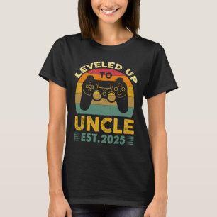Camiseta Eu Subi de Nível Para Tio 2025 Vou Ser Tio 2