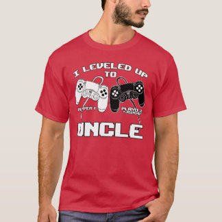 Camiseta Eu Subi de Nível Tio Controle de Videogame RPG Gam