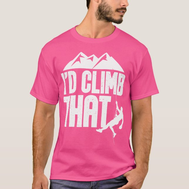 Camiseta Eu Subia Isso... Escalada De Pedra Subindo (Frente)