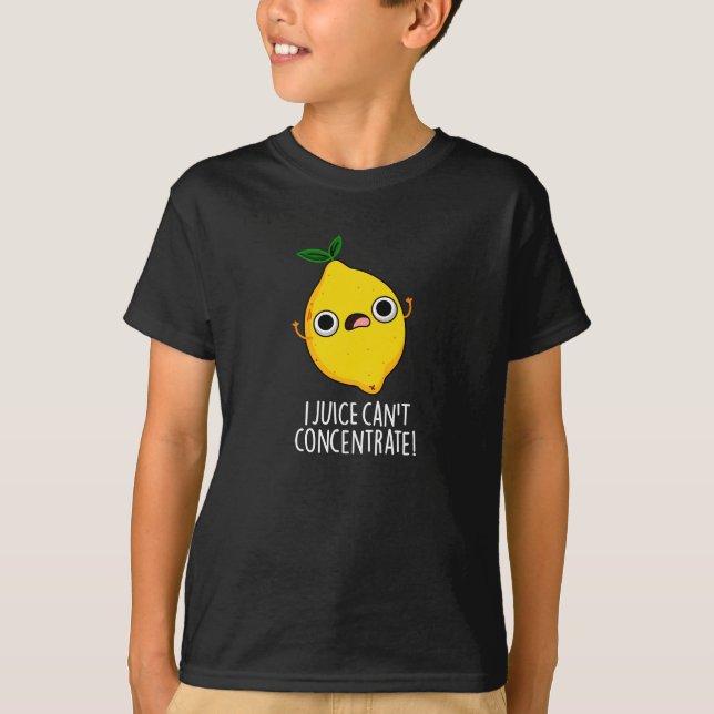 Camiseta Eu suco não consigo concentrar limão engraçado no  (Frente)