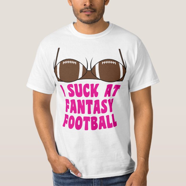 Camiseta Eu sugo no sutiã engraçado do vencido do futebol (Frente)