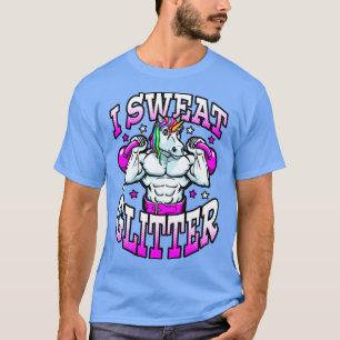 Camiseta Eu suo o brilho do Unicórnio do ginásio Kettlebell