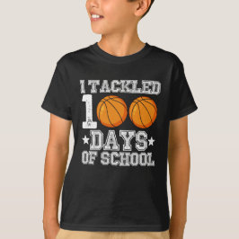 Camiseta Eu Superei 100 Dias de Basquete na Escola