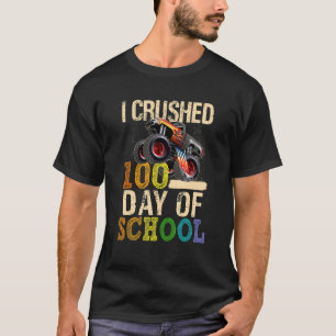 Camiseta Eu Superei 100 Dias De Escola Feliz 100º Dia Monte