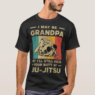 Camiseta Eu Talvez Seja Avô Jiu Jitsu Brasileiro