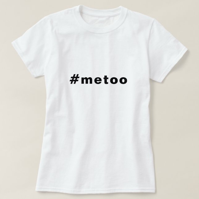 Camiseta eu também, #metoo, orgulho preto branco (Frente do Design)