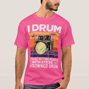 Camiseta Eu Tambor Porque Bater Pessoas Com Pentes É Descob
