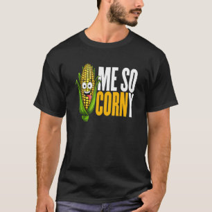 Camiseta Eu Tão Corny Vegan Comida Vegetal da Base Vegetal