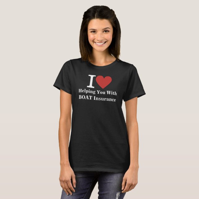 Camiseta Eu ❤️ te ajudando com mulheres PERSONALIZADAS do B (Frente Completa)