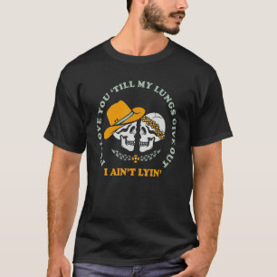 Camiseta Eu te amarei até meus pulmões darem uma pitada.