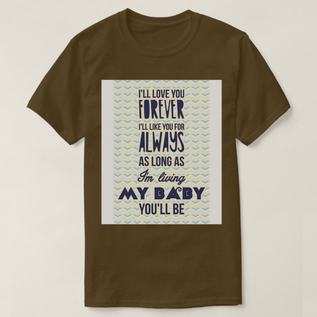 Camiseta Eu te amarei para sempre 1 (Frente do Design)