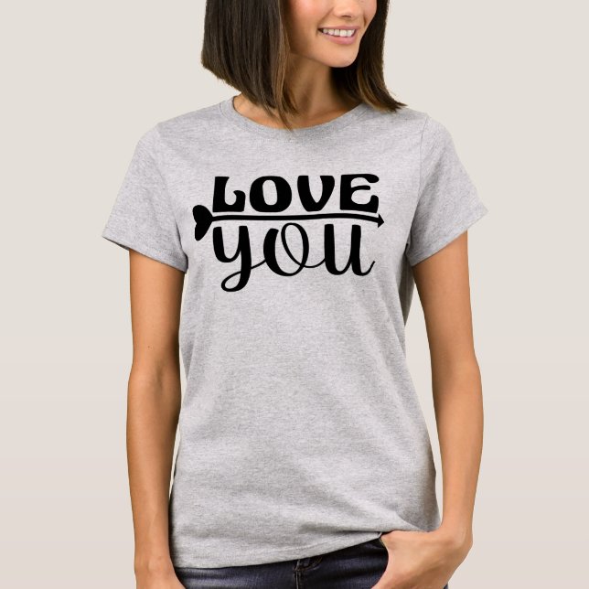 CAMISETA EU TE AMO. (Frente)