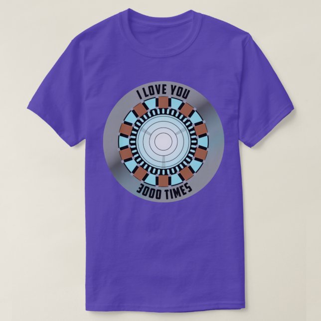 CAMISETA EU TE AMO 3000 VEZES (Frente do Design)
