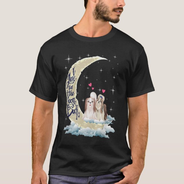 Camiseta Eu Te Amo A Lua Shih Tzu 01 (Frente)