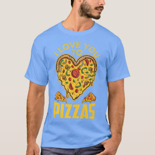 Camiseta Eu Te Amo A Pizzas Pun Namorado Namorada heed