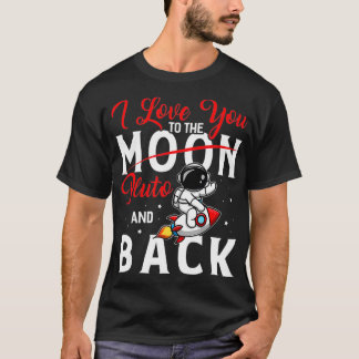 Camiseta Eu Te Amo A Plutão E De Volta A Uma Astrofísica En