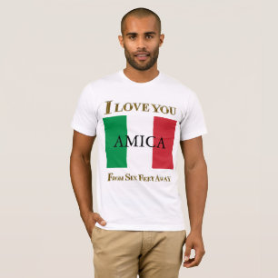 CAMISETA EU TE AMO AMICANA A 10 METROS DE DISTÂNCIA