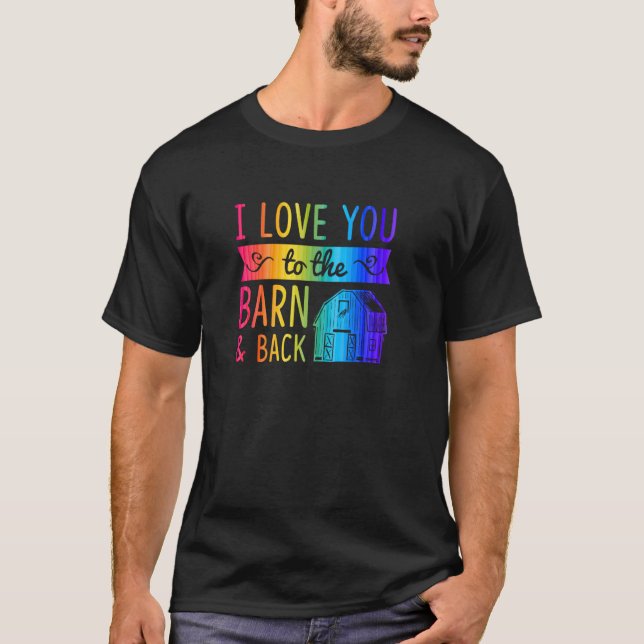 Camiseta Eu Te Amo Até o Celeiro e de Volta Celeiro Rústico (Frente)