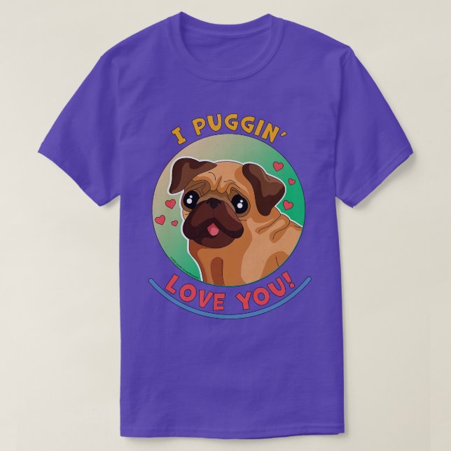 Camiseta Eu Te Amo Cachorro Engraçado (Frente do Design)