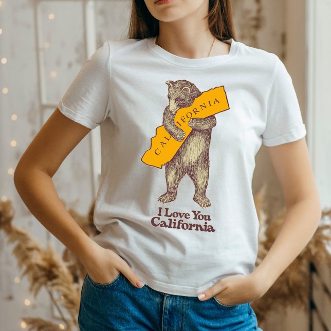 Camiseta Eu Te Amo Califórnia (Criador carregado)