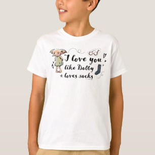 Camiseta Eu Te Amo Como Dobby Ama Meias