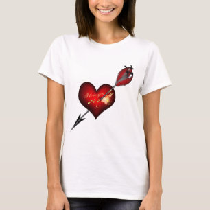Camiseta Eu te amo coração e seta