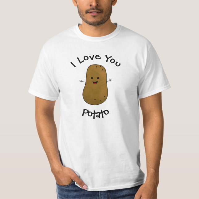 Camiseta Eu Te Amo De Batata (Frente)