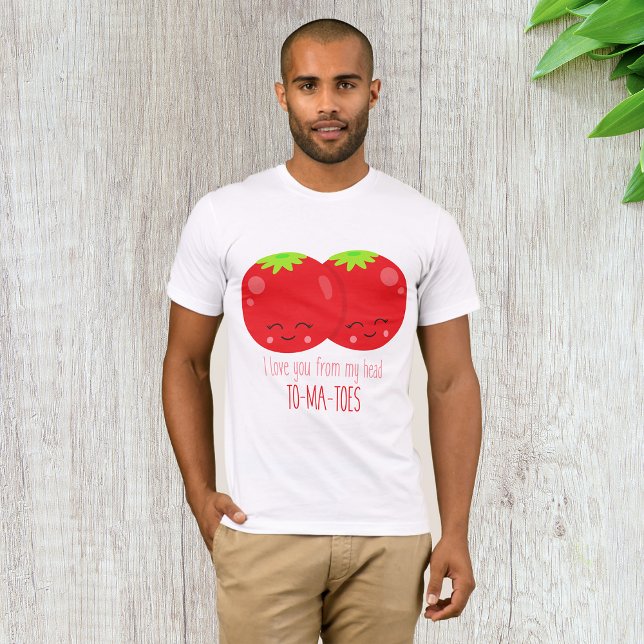 Camiseta Eu Te Amo De Meus Tomates De Cabeça (Criador carregado)