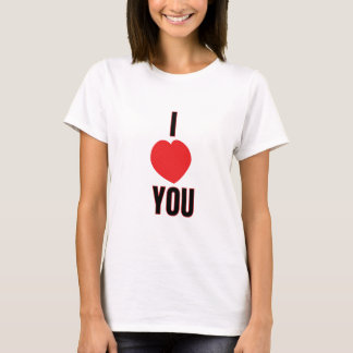 Camiseta Eu Te Amo Design Impresso T-shirts