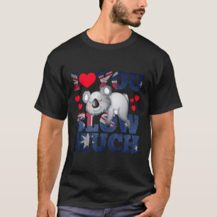 Camiseta Eu Te Amo Devagar Muito Coala Engraçado Bandeira V