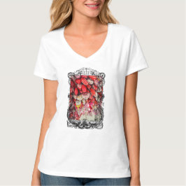 Camiseta Eu te amo e à lua e volto com a moldura