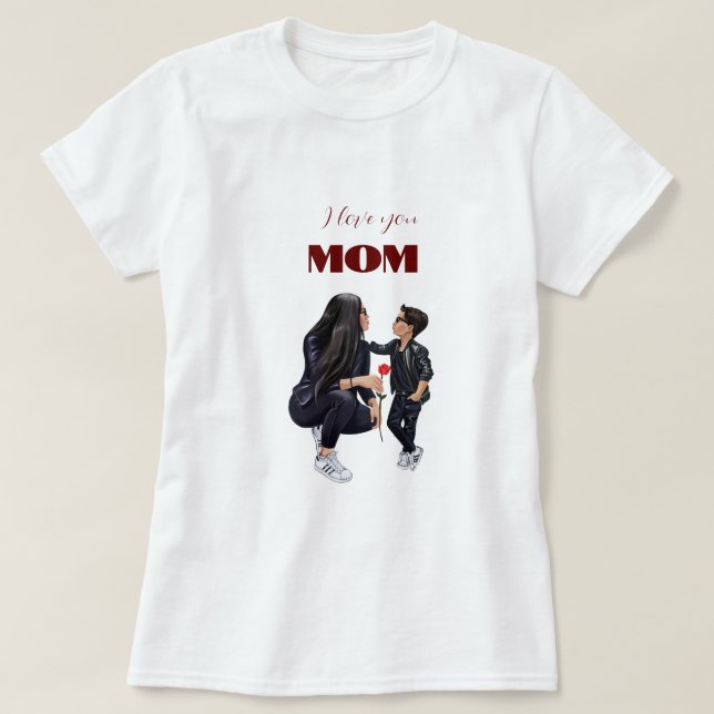 Camiseta Eu Te Amo Mãe (Frente do Design)
