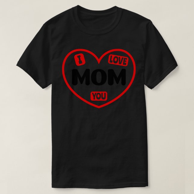Camiseta Eu Te Amo Mãe 1 (Frente do Design)